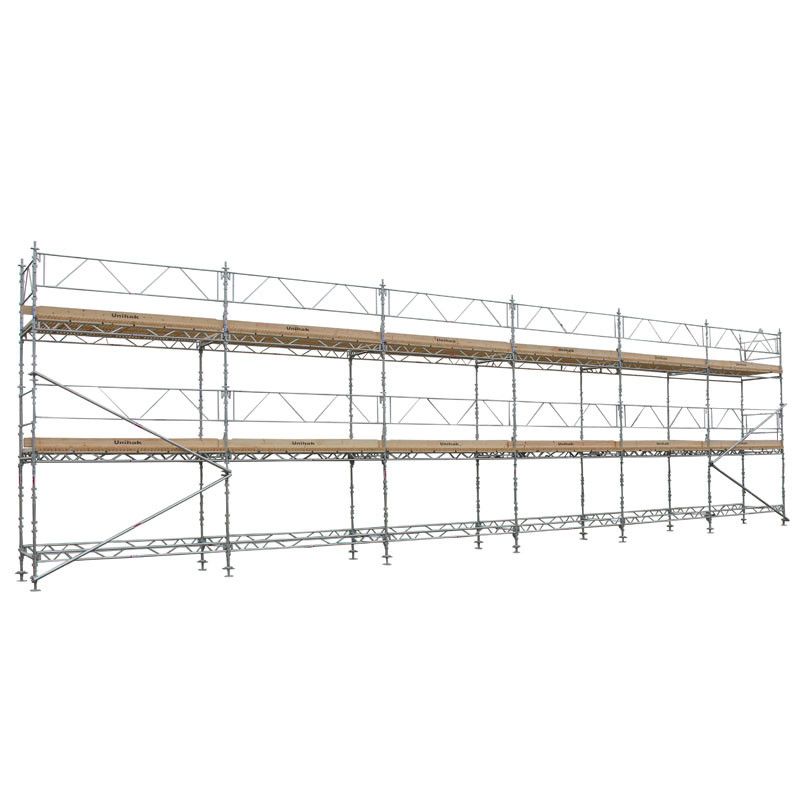 Byggställning Ställningspaket 18x6 meter 2 bomlag 195 Trall - Unihak
