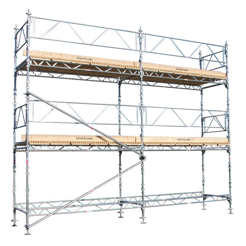 Byggställning Ställningspaket 6x6 meter 2 bomlag 195 Trall - Unihak