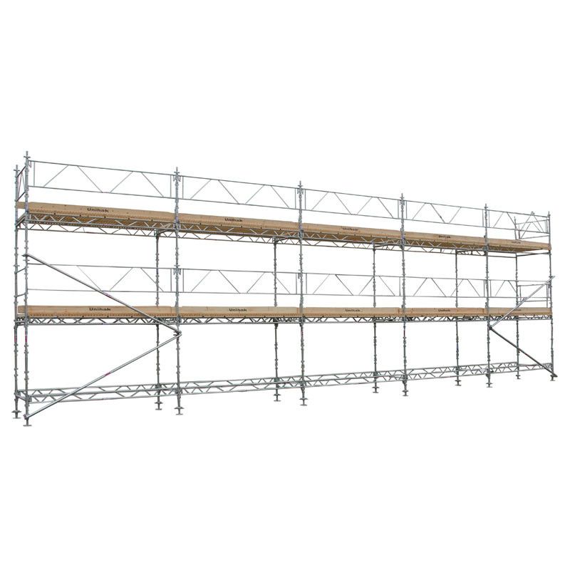 Byggställning Ställningspaket 15x6 meter 2 bomlag 140Trall  - Unihak