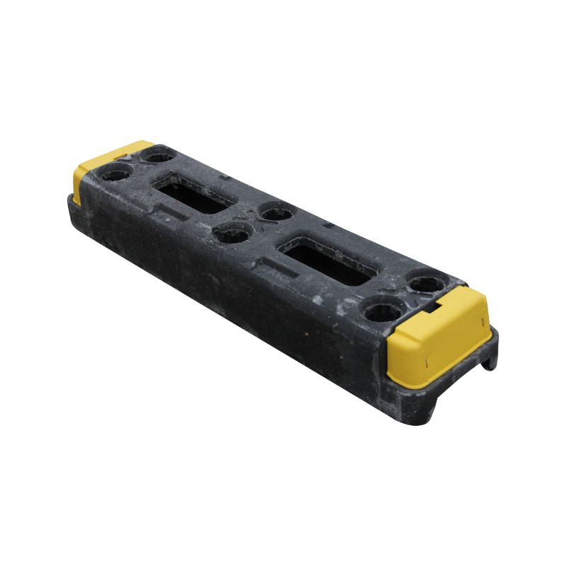 Byggstaket paket 98 meter komplet (gummifot)